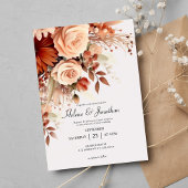 Terracotta auf dem Monte Tamaro Hochzeit im Herbst Einladung