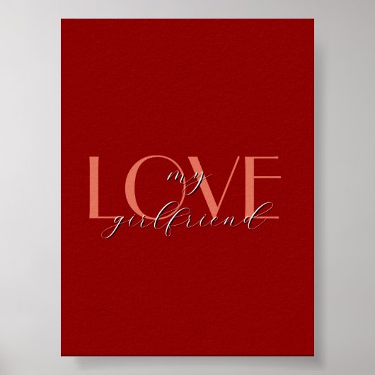 Terracotta auf dem Monte Tamaro LIEBE Rote Velvet Poster (Vorne)