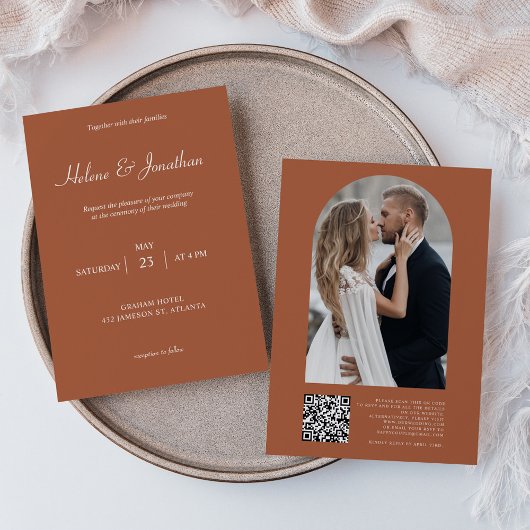 Terracotta auf dem Monte Tamaro Modernes Minimalis Einladung