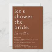 Terracotta auf dem Monte Tamaro New Orleans Brautp Einladung (Vorderseite)