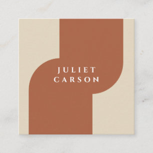 Terracotta auf dem Monte Tamaro Quadratische Visitenkarte