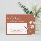 Terracotta auf dem Monte Tamaro RSVP Karte (Stehend Vorderseite)