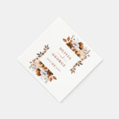 Terracotta auf dem Monte Tamaro Serviette (Ecke)