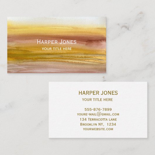 Terracotta auf dem Monte Tamaro Visitenkarte (Vorne/Hinten)