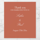 Terracotta auf dem Monte Tamaro Weinetikett (Einzelnes Label)