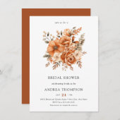 Terracotta auf dem Wasser | BRAUTPARTY Einladung (Vorne/Hinten)