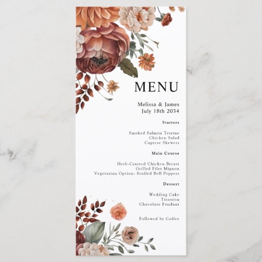 Terracotta auf der Leventina Menükarte (Vorderseite)