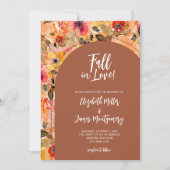 Terracotta auf Flora und Fauna Einladung (Vorderseite)