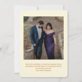 Terracotta Baby on Way Foto Pregnancy Ankündigung (Rückseite)