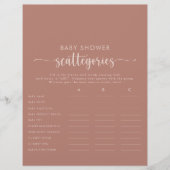 Terracotta Baby Shooting Scattegories Game (Vorderseite)