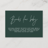 Terracotta Babyduschbücher für Babynahrung Begleitkarte (Rückseite)