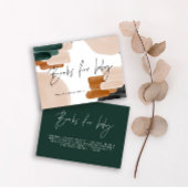 Terracotta Babyduschbücher für Babynahrung Begleitkarte