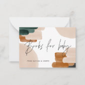 Terracotta Babyduschbücher für Babynahrung Mitteilungskarte (Vorderseite)