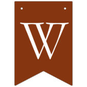 Terracotta Babydusche Wimpelkette (Zweite Fahne)