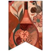 Terracotta Babydusche Wimpelkette (Erste Fahne)