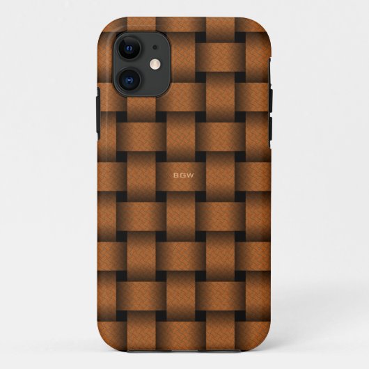 Terracotta Basket Weave Case-Mate iPhone Hülle (Rückseite)