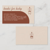 Terracotta Bear Tragen eines Party Hat Books für B Begleitkarte (Vorne/Hinten)