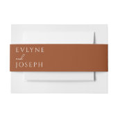 Terracotta Beige Boho Burnt Orange Einzigartige Ho Einladungsbanderole (Vorderseite Beispiel)