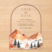 Terracotta-Bergtour Acryleinladungen (Vorderseite)