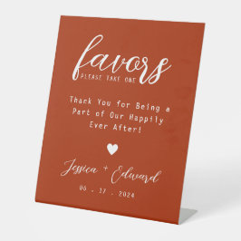 Terracotta Bitte nehmen Sie ein einfaches, moderne Sockelschild