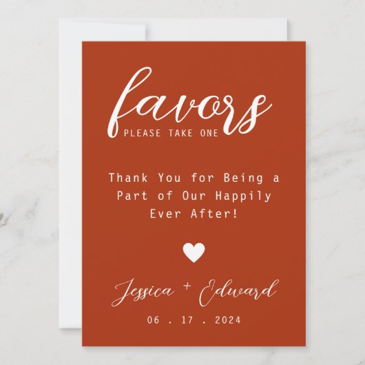 Terracotta Bitte nehmen Sie sich einen Gefallen Ch (Vorderseite)