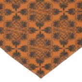 Terracotta Black Alcient Griechisch Meander Muster Tischdecke (Schrägansicht)