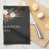 Terracotta black jugendliche geschirrtuch (Viertel Falte)