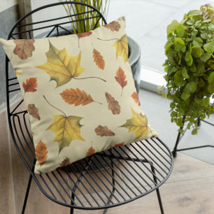 Terracotta-Blätter Fall Pumpkin Kissen