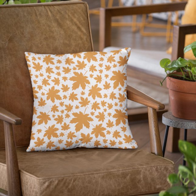 Terracotta-Blätter Fall Pumpkin Kissen (Von Creator hochgeladen)