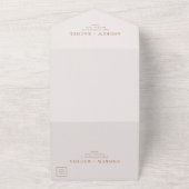 Terracotta Blocks Spring Wedding Foto All In One Einladung (Außenbereich)