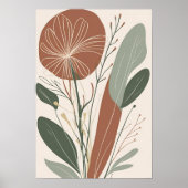 Terracotta Bloom I Poster (Vorne)