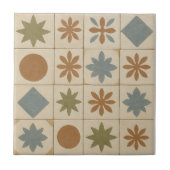 Terracotta Bloom Mediterranean Tile Fliese (Vorderseite)