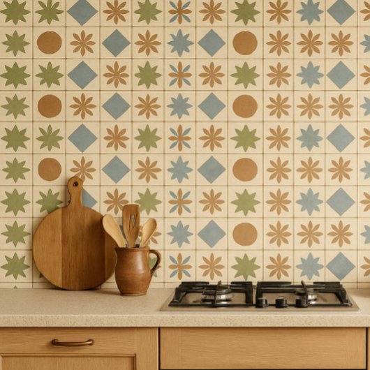 Terracotta Bloom Mediterranean Tile Fliese