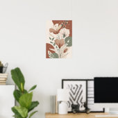 Terracotta Bloom Poster (Heimbüro)