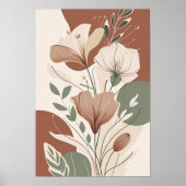 Terracotta Bloom Poster (Vorne)
