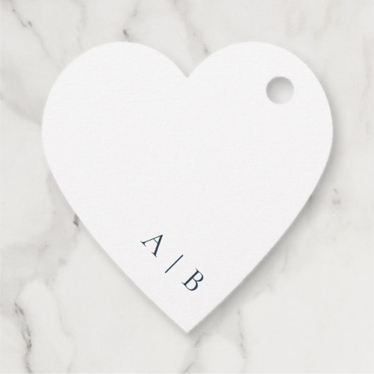 Terracotta Blue Rust Elegantes Willkommen Geschenkanhänger (Rückseite)