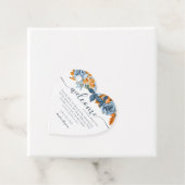 Terracotta Blue Rust Elegantes Willkommen Geschenkanhänger (Beispiel)