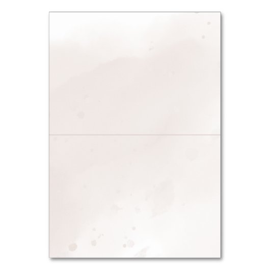 Terracotta Blume Boho Hochzeit im Herbst Platzkart Tischnummer (Rückseite)