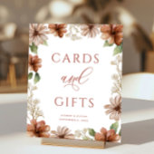 Terracotta Blume Border Cards und Geschenke Hochze Poster