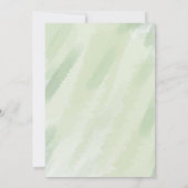 Terracotta Blume Einladung zur Hochzeit (Rückseite)