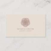 Terracotta Blume Individuelle Name Visitenkarte (Vorderseite)