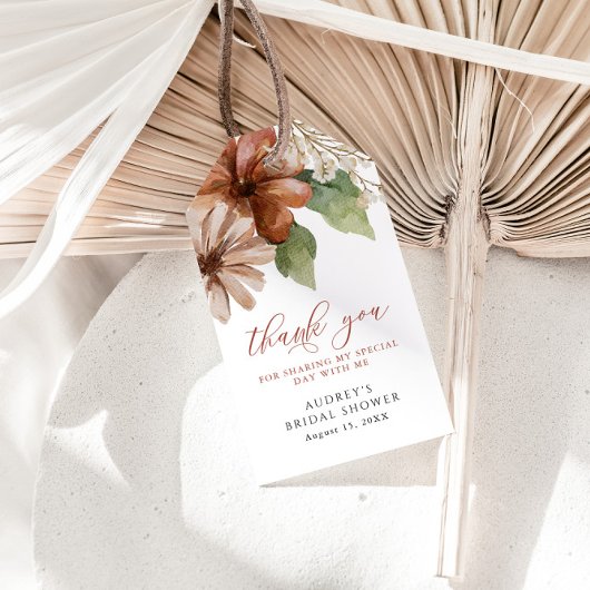 Terracotta-Blume - Kundenwünsche Geschenkanhänger