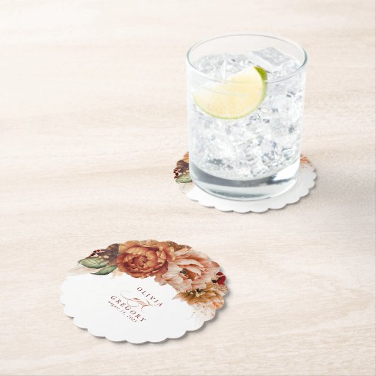 Terracotta Blume Pampas Grass Untersetzer (Vor Ort)