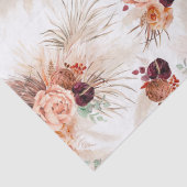 Terracotta-Blume Pampas Tropisches Gras Bohemisch Seidenpapier (Detail)