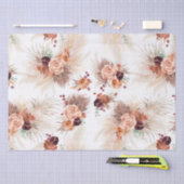 Terracotta-Blume Pampas Tropisches Gras Bohemisch Seidenpapier (Handwerk)