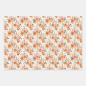 Terracotta-Blume und Boho-Rose Geschenkpapier Set (Vorderseite 3)