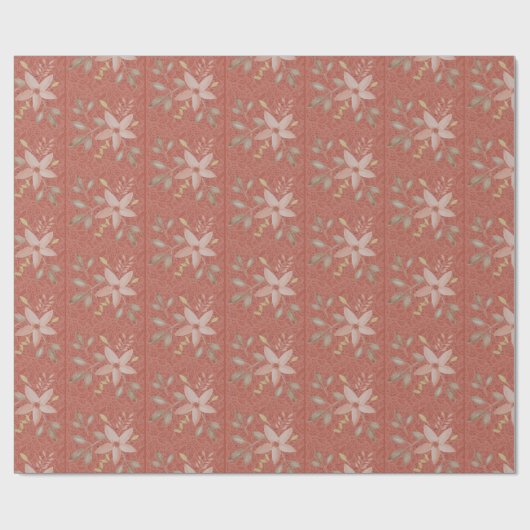 Terracotta Blush Lounge Geschenkpapier (Flach)