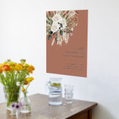 Terracotta bohemian botanisch modern elegant elega foliendrucke (Ablage(Küche))