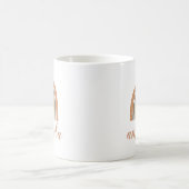 Terracotta Bohemisch Rainbow Script Individuelle N Kaffeetasse (Mittel)