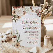 Terracotta Bohemische Blumenzwiese Einladung